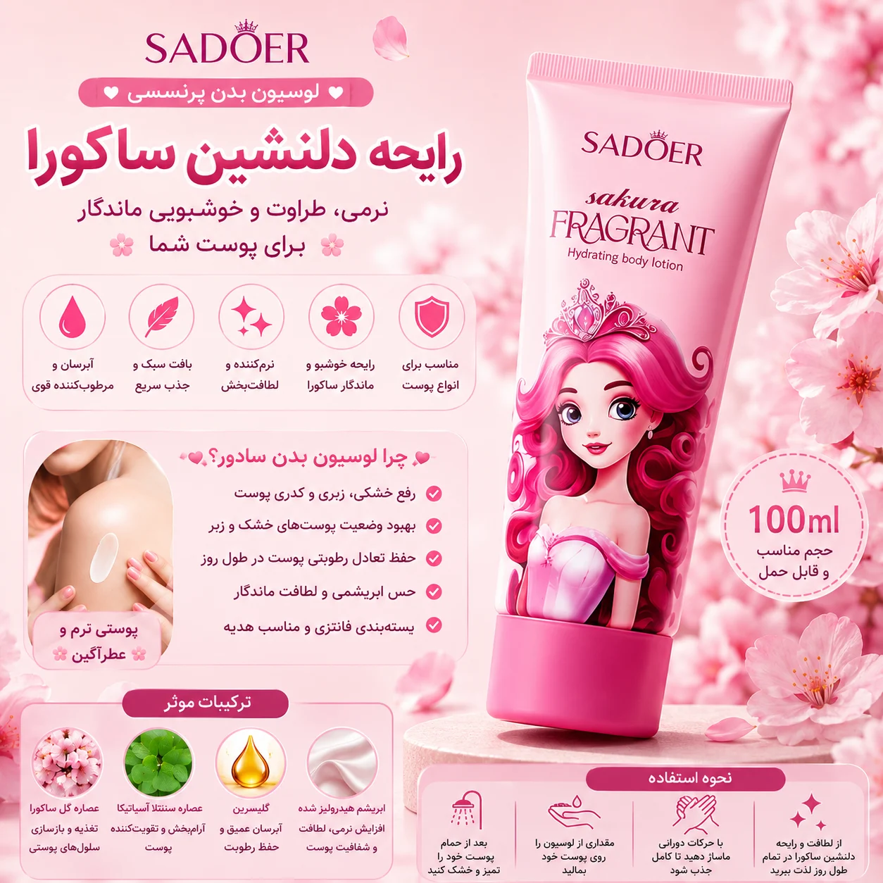 لوسیون بدن پرنسسی سادور