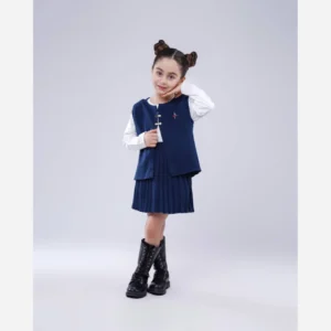 ست و دامن بافت زنانه جلو باز دکمه دار چهارفصل